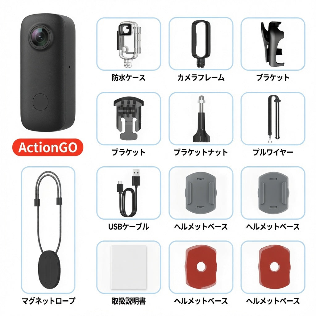 ActionGO 超小型4Kアクションカメラ