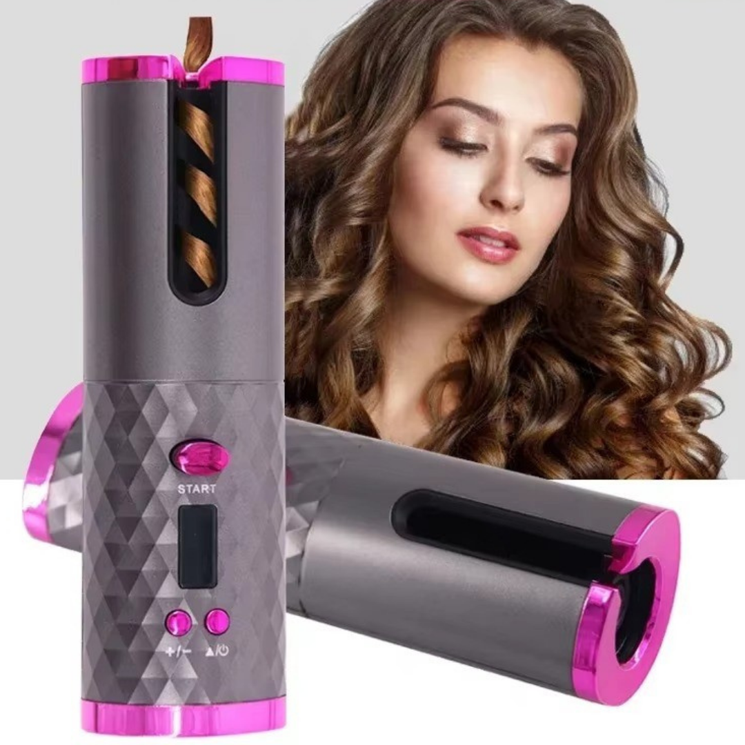 [速美カール ] 忙しい朝でも、たった数分でサロン級カール。コードレス＆自動巻きで、火傷しにくい安心設計。