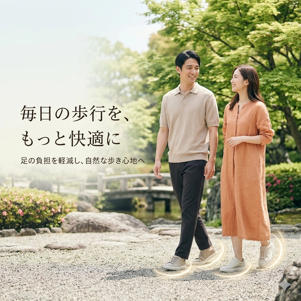 楽足インソール™｜足の疲れをやさしく軽減