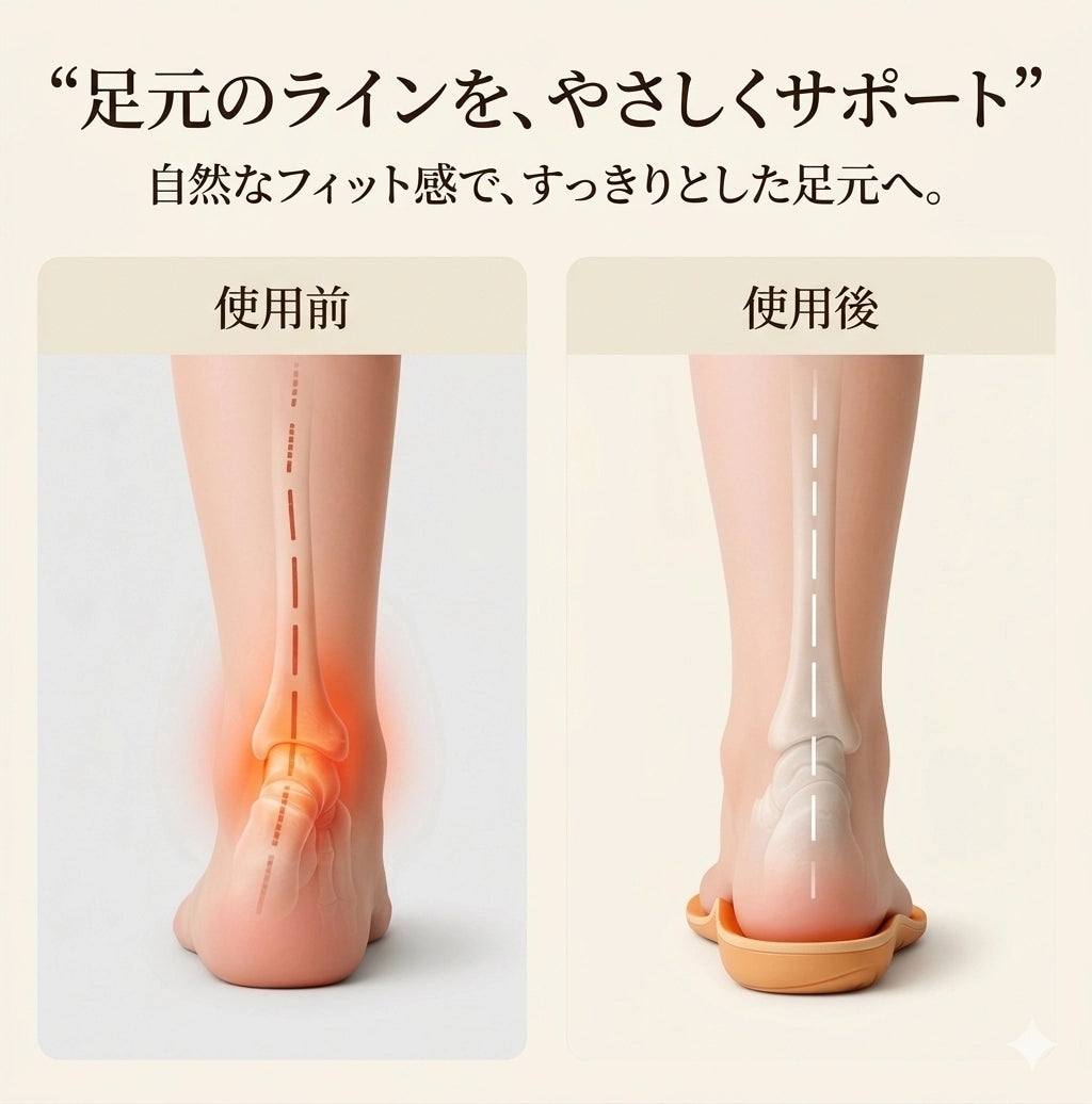 楽足インソール™｜足の疲れをやさしく軽減